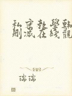 私密教学韩漫无删减在线观看