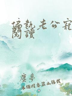 偏执老公宠上天阅读