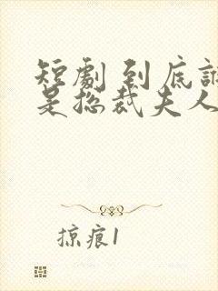 短剧 到底谁才是总裁夫人?