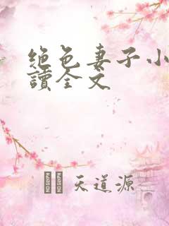 绝色妻子小说阅读全文