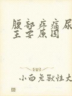 腹部疼痛尿黄的主要原因