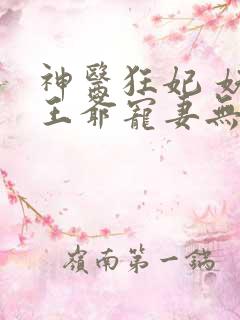 神医狂妃 妖孽王爷宠妻无度