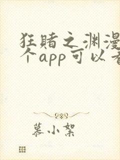 狂赌之渊漫画哪个app可以看