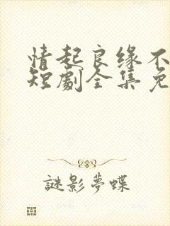 情起良缘不可窃短剧全集免费观看