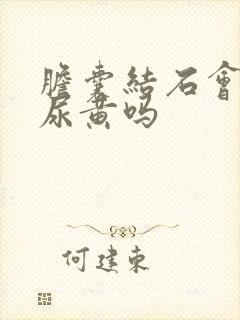 胆囊结石会引起尿黄吗