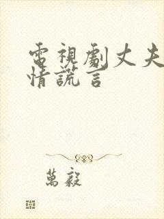 电视剧丈夫的深情谎言