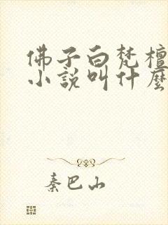 佛子白梵檀原著小说叫什么