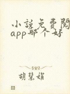 小说免费阅读的app哪个好