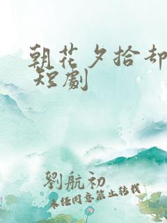 朝花夕拾却已迟 短剧