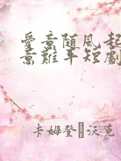 爱意随风起风止意难平短剧合集