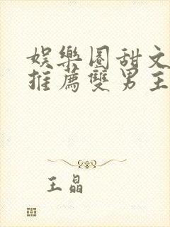 娱乐圈甜文小说推荐双男主