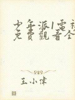 少年派1电视剧免费观看全集完整版高清