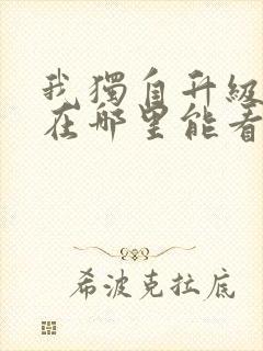 我独自升级动漫在哪里能看