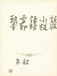 朝雪录小说最新章节精校版