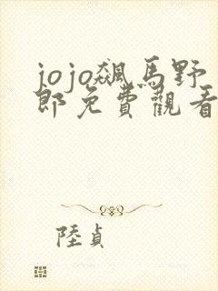 jojo飙马野郎免费观看