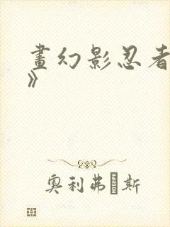 画幻影忍者《赞》