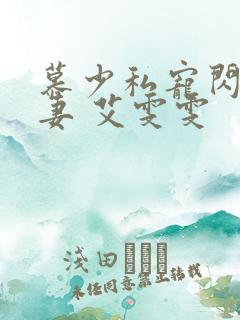 慕少私宠闪婚甜妻 艾雯雯