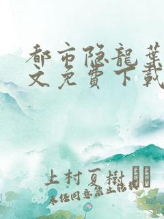 都市隐龙叶辰全文免费下载