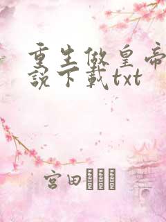 重生做皇帝 小说下载txt