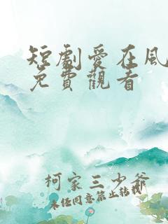 短剧爱在风雨后免费观看