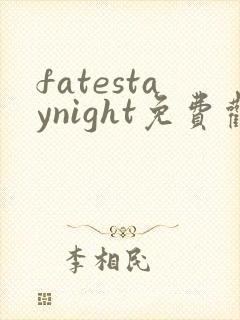 fatestaynight免费观看