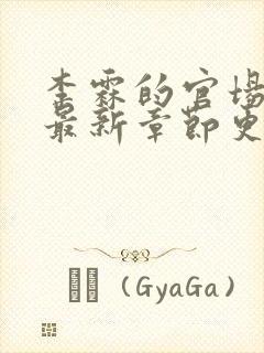 李霖的官场小说最新章节更新