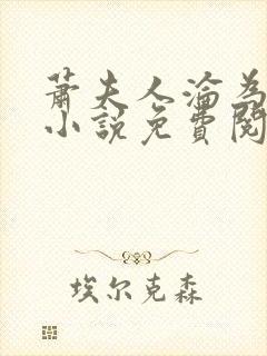 萧夫人沦为黑鬼小说免费阅读全文