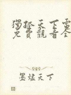 独孤天下电视剧免费观看全集高清