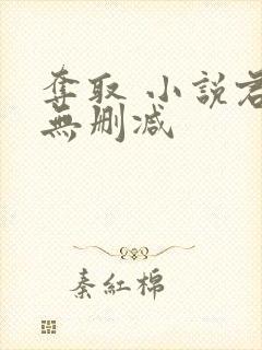 夺取 小说君白无删减