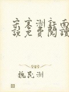 宋寒洲许南栀小说免费阅读最新章节