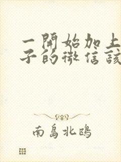 一开始加上女孩子的微信该怎么聊