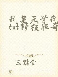 我是元首我怕谁txt精校版奇书网