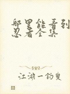 哪里能看到火影忍者全集