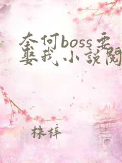 奈何boss要娶我小说阅读