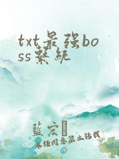 txt最强boss系统