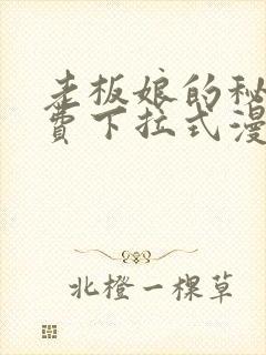 老板娘的秘密免费下拉式漫画