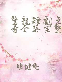 惊龙短剧免费观看全集完整版