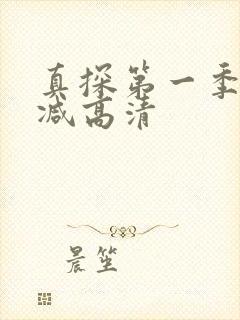 真探第一季无删减高清