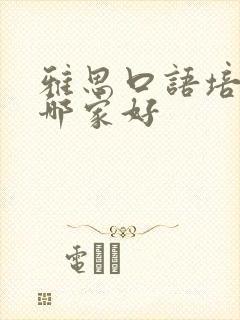 雅思口语培训班哪家好