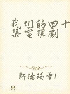 我们的四十年全集电视剧