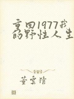 重回1977我的野性人生秦山短剧