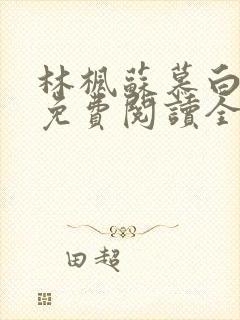 林枫苏慕白小说免费阅读全文最新章节