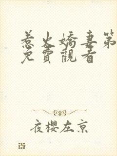 惹火娇妻第一季免费观看