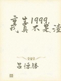 重生1999,我真不是渣男啊