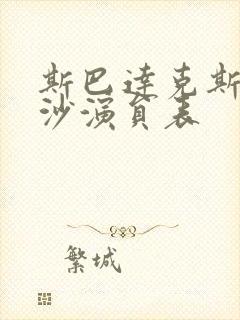 斯巴达克斯血与沙演员表