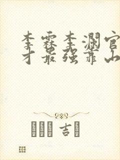 李霖李澜官场奇才最强靠山竟是我自己