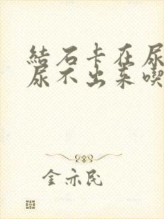 结石卡在尿道口尿不出来吃什么药