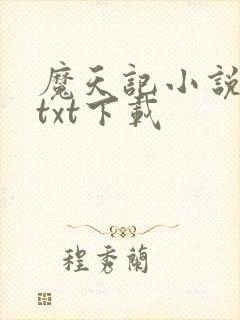 魔天记小说全本txt下载