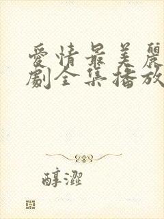 爱情最美丽电视剧全集播放