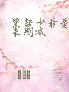 黑帮少爷爱上我未删减